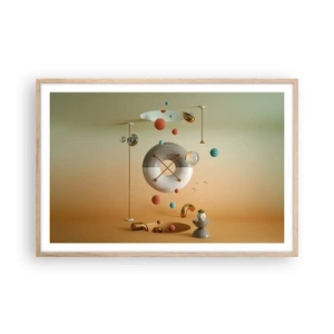 Een poster in een licht eiken lijst - Er kan van alles gebeuren - 91x61 cm