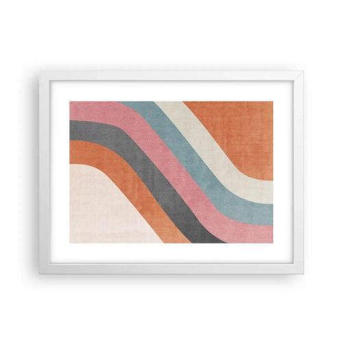 Poster in een witte lijst - Diagonale compositie – beweging - 40x30 cm