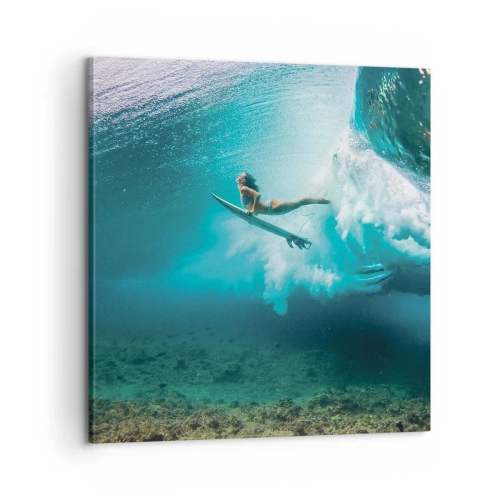 Schilderen op canvas - Onderwaterwereld - 60x60 cm