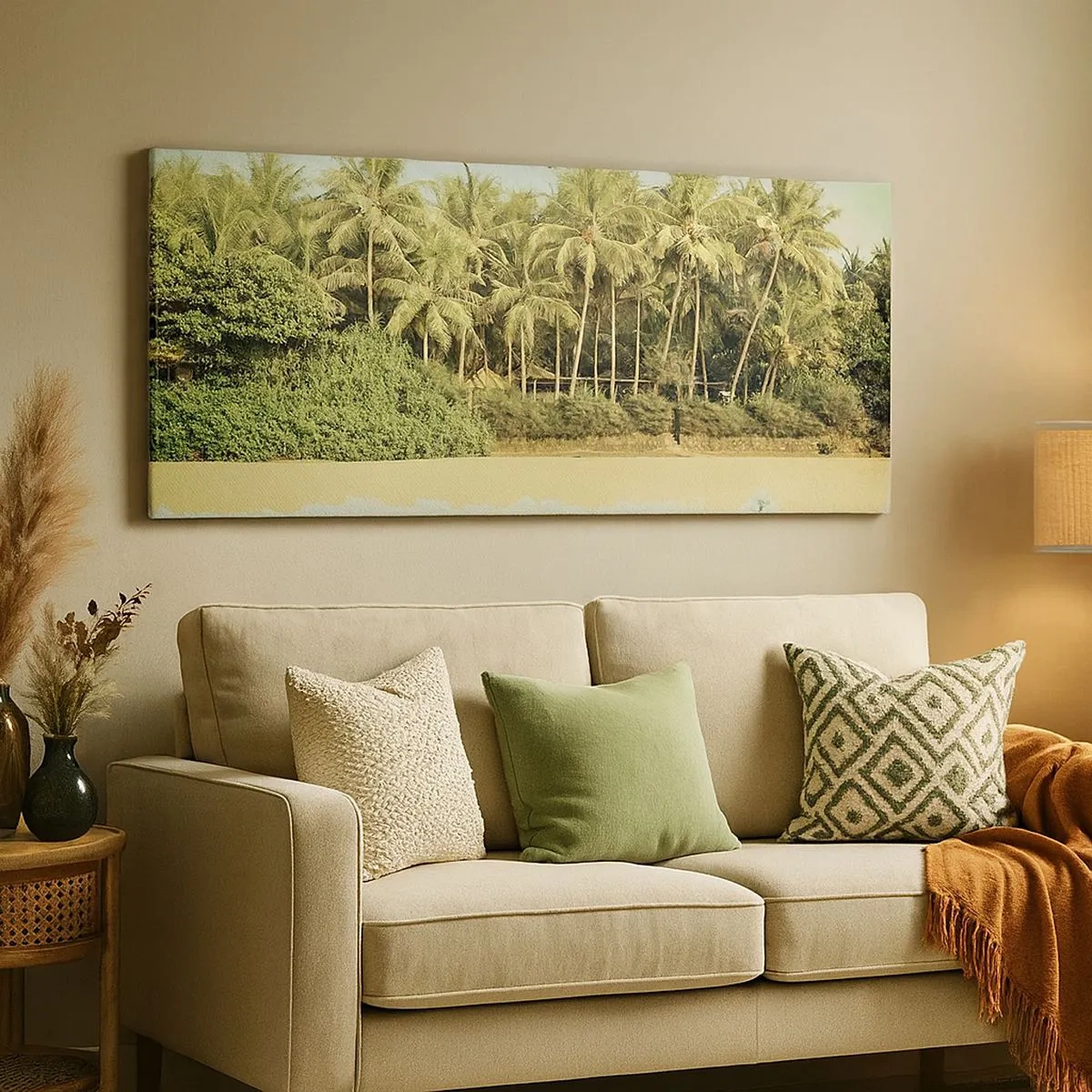 Schilderen op canvas - Hoe zit het hier? - 100x40 cm