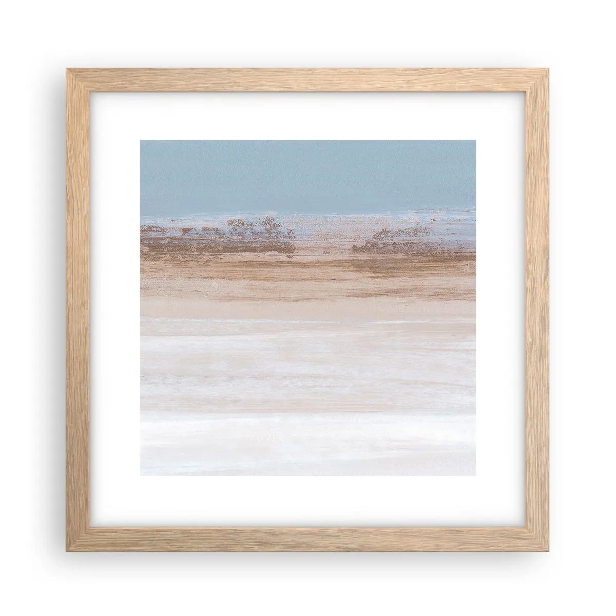 Een poster in een licht eiken lijst - Dubbelzinnig landschap - 30x30 cm