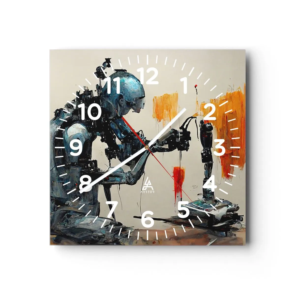 Wandklok - Klok - Morgen al… - 40x40 cm
