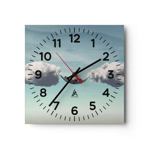 Wandklok - Klok - Het geluk van het moment - 40x40 cm