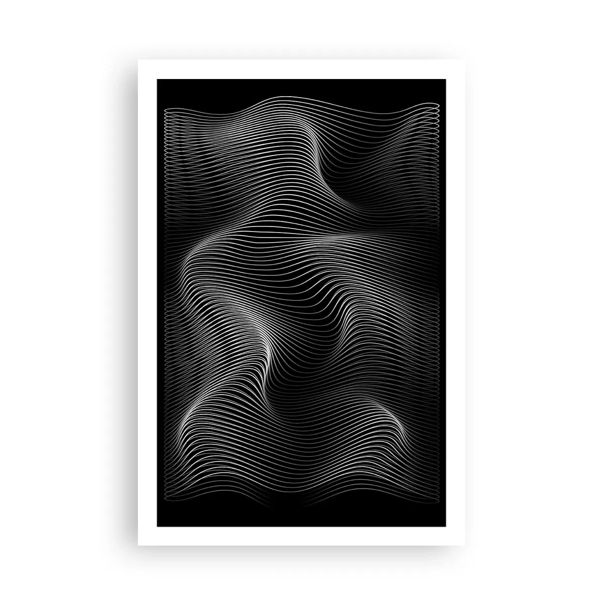 Poster - Dans van licht in de ruimte - 61x91 cm