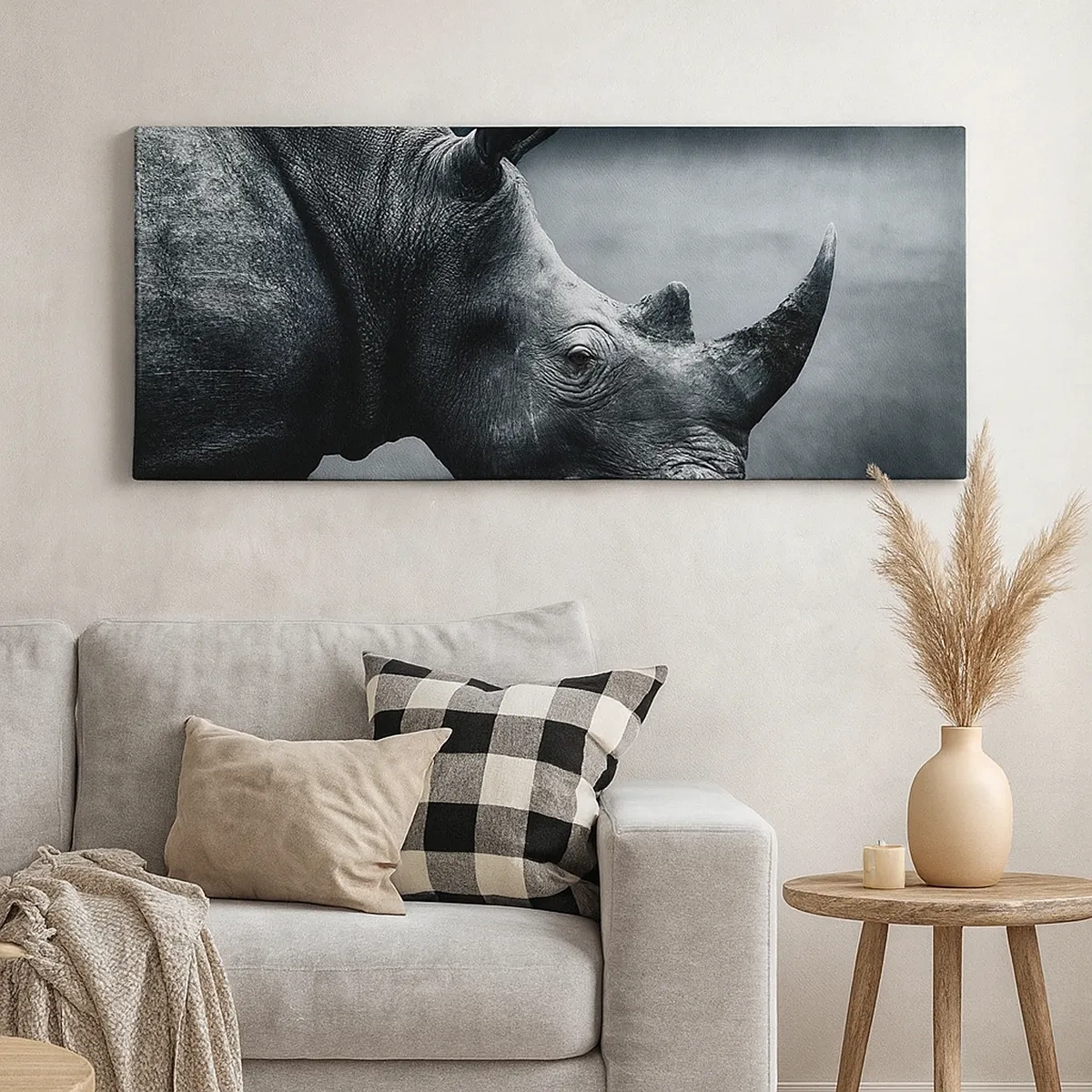 Schilderen op canvas - Rechts profiel - 30x30 cm