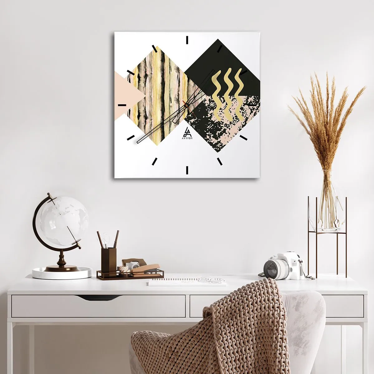 Wandklok - Klok - Er is niet zo eenvoudig - 30x30 cm