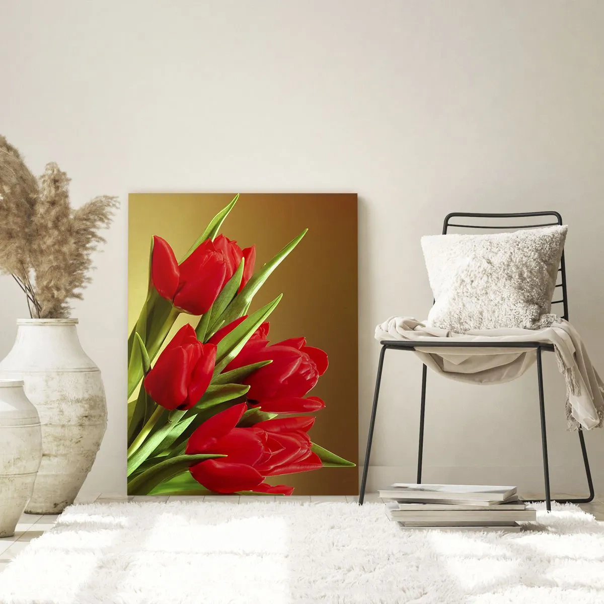 Schilderen op glas - Een bos van lentevreugde - 50x70 cm