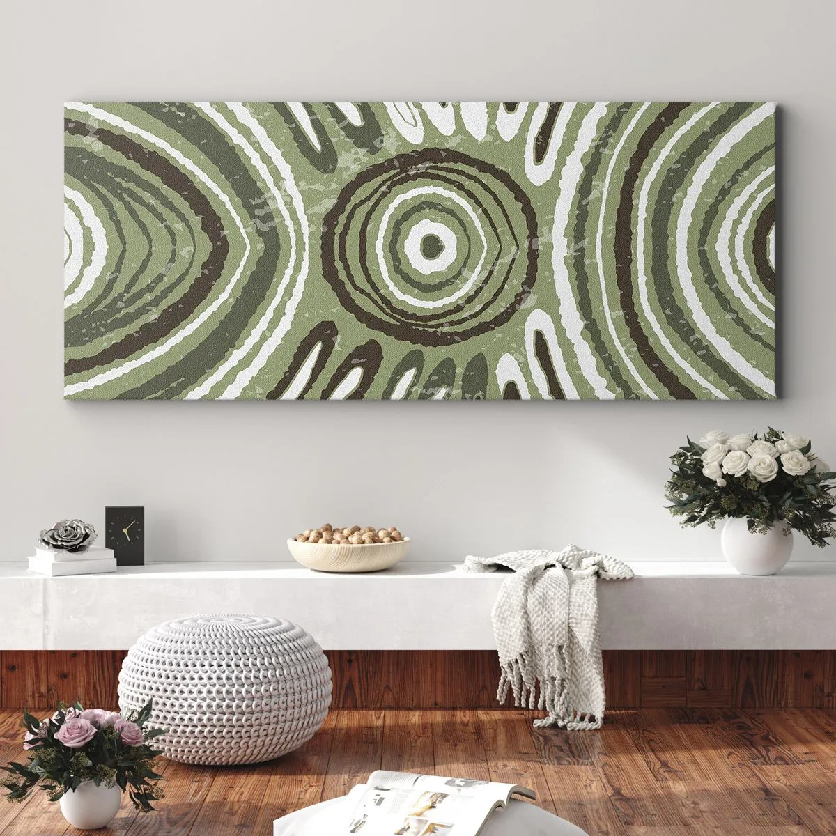 Schilderen op canvas - Een explosie van emoties - 140x50 cm