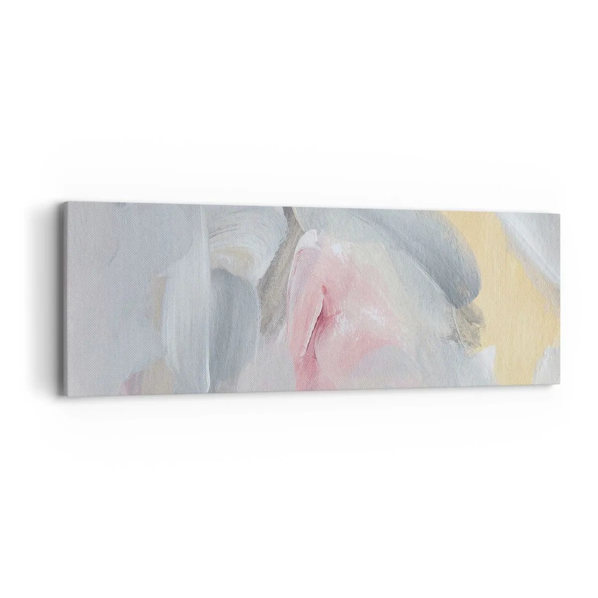 Schilderen op canvas - In een pastelkleurige wereld - 90x30 cm