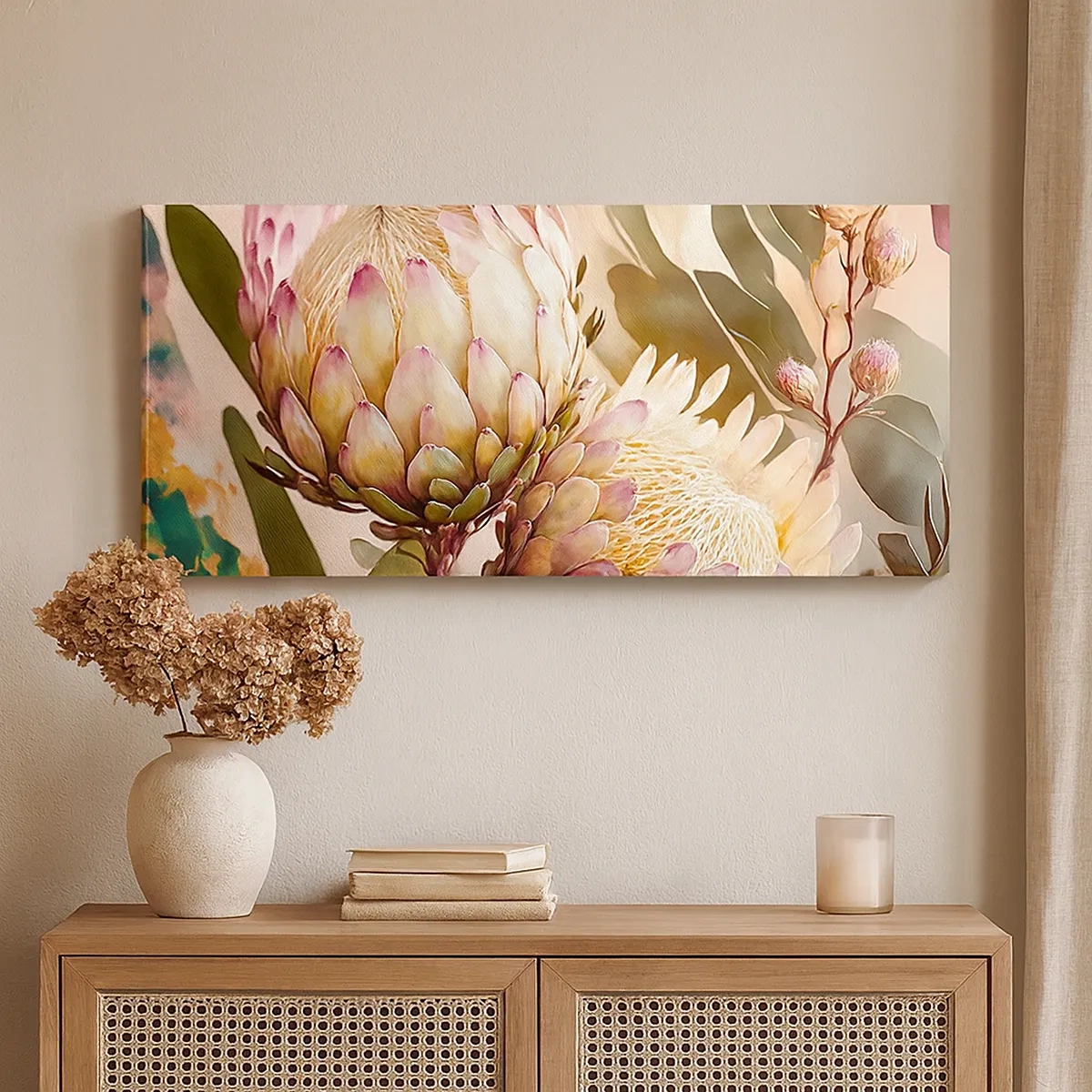 Schilderen op canvas - Teeder omarmd - 30x30 cm