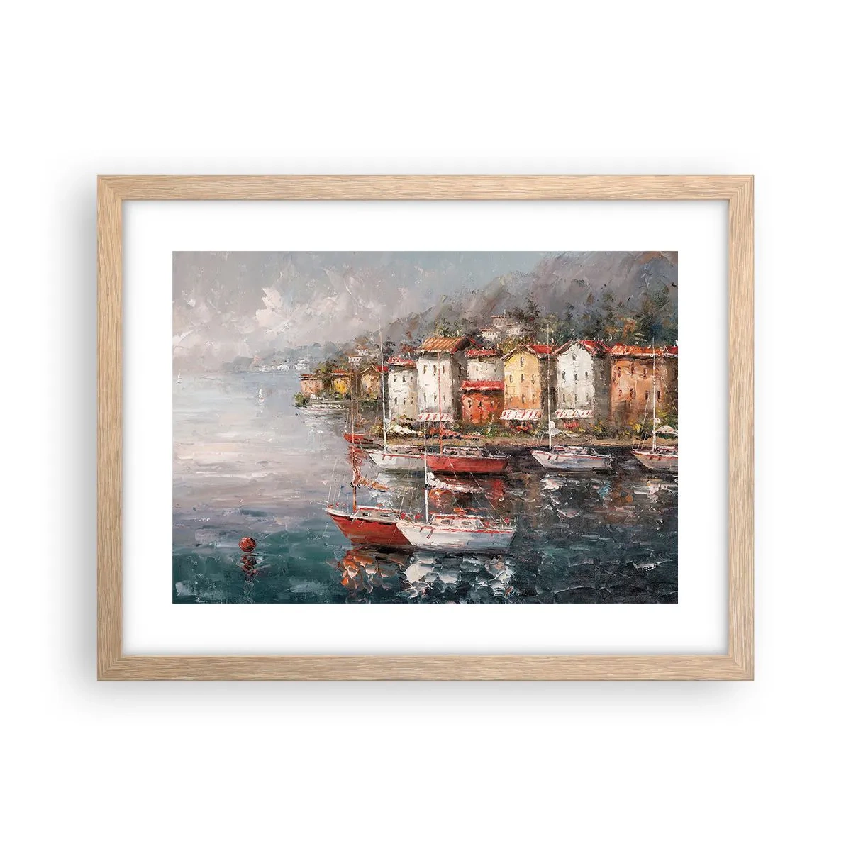 Een poster in een licht eiken lijst - Romantisch toevluchtsoord - 40x30 cm