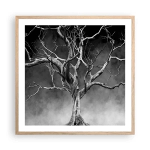 Een poster in een licht eiken lijst - Oorspronkelijk en heilig - 60x60 cm