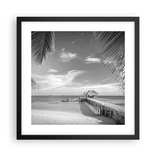 Poster in een zwarte lijst - Herinnering of droom? - 40x40 cm