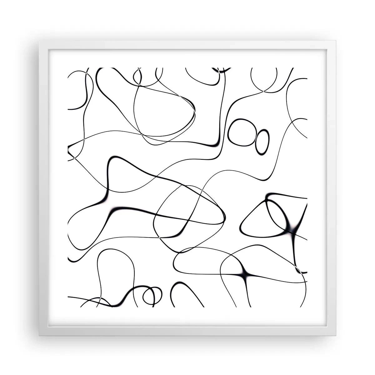 Poster in een witte lijst - Levenspaden, wisselvalligheden - 50x50 cm