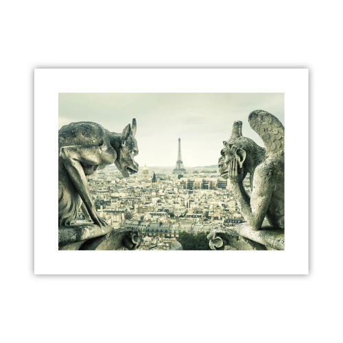 Poster - Parijs' babbelen - 40x30 cm