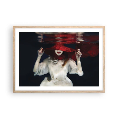 Een poster in een licht eiken lijst - Hatelijke godin in de Slavische mythologie - 70x50 cm