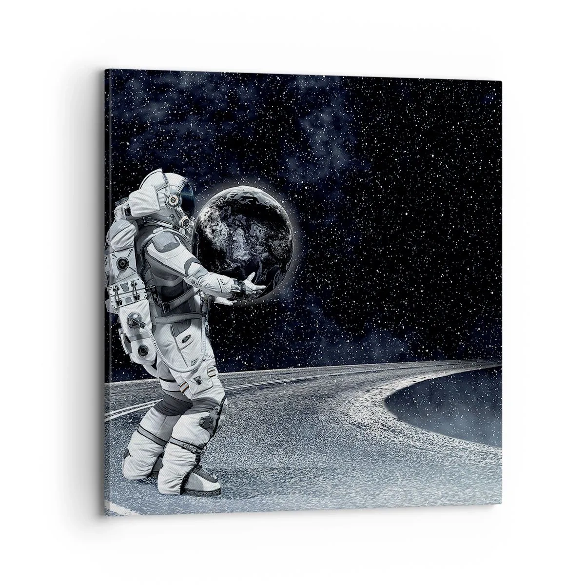 Schilderen op canvas - Op de Melkweg - 70x70 cm