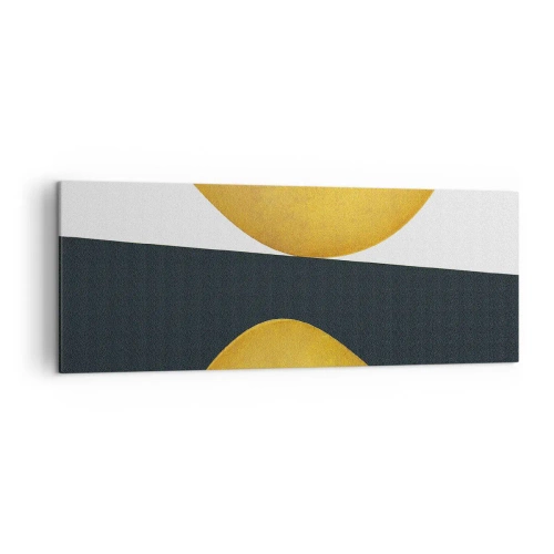 Schilderen op canvas - Ten eerste: goud - 140x50 cm