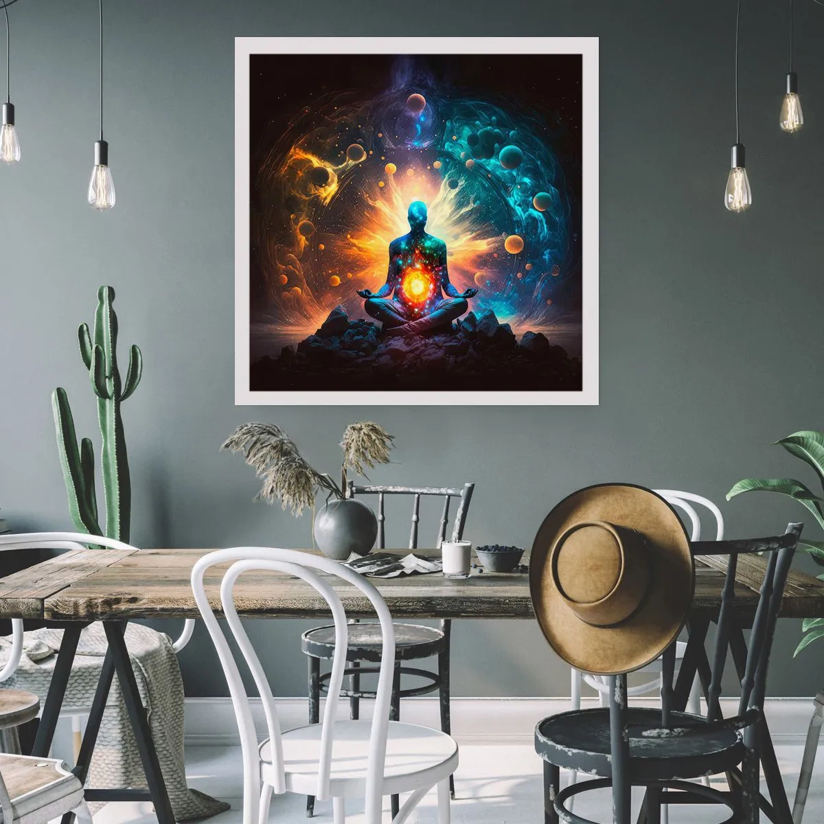 Poster - Kosmische vrede - 50x50 cm