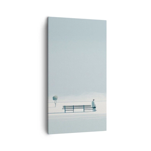 Schilderen op canvas - Ja, ik wacht. - 45x80 cm