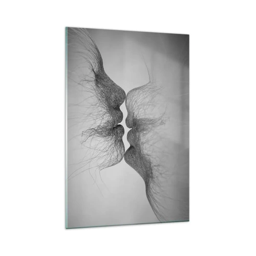 Schilderen op glas - Kus van de wind - 80x120 cm