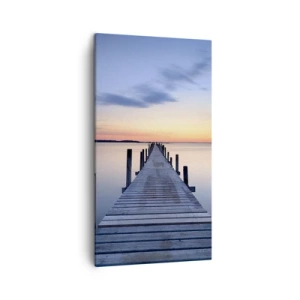 Schilderen op canvas - De rust van een serene schemering - 45x80 cm