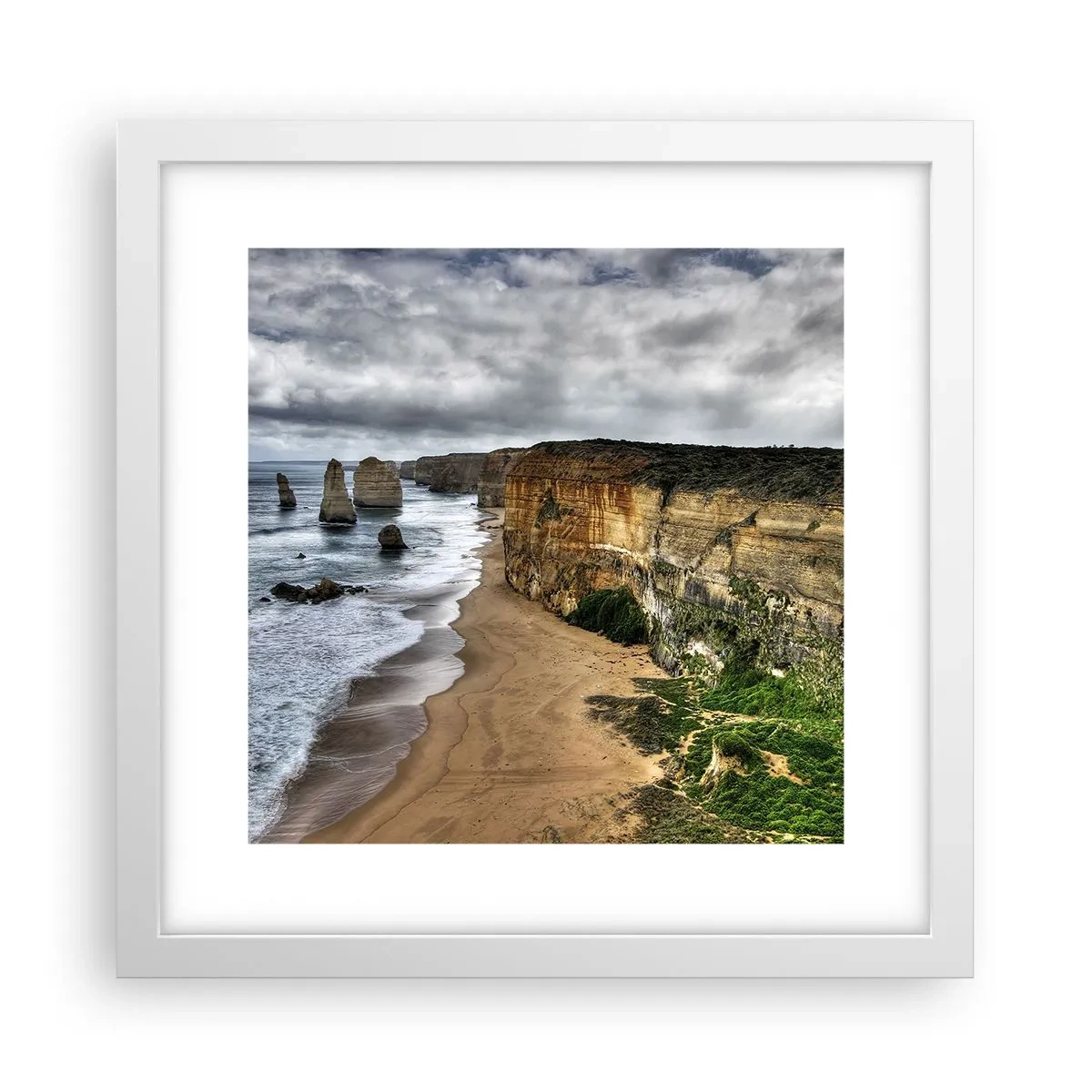 Poster in een witte lijst - Rauwe schoonheid - 30x30 cm