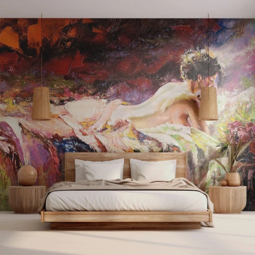 Fotobehang op maat Premium Sand - Venus in gedachten - Vrouw, Lichaam, Deel
