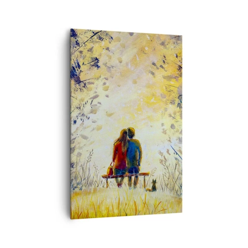 Schilderen op canvas - Een magisch moment - 80x120 cm