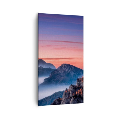 Schilderen op canvas - Over de valleien - 55x100 cm