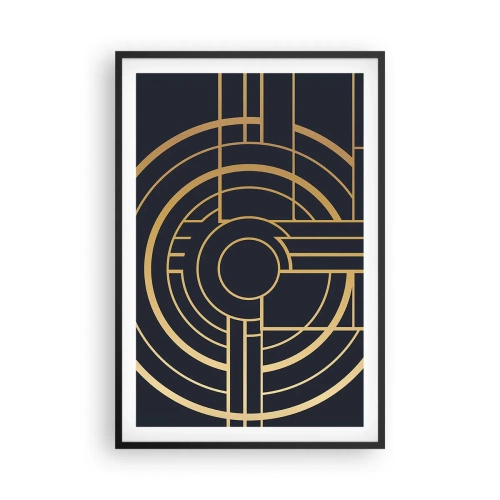 Poster in een zwarte lijst - Draaien van dingen - 61x91 cm