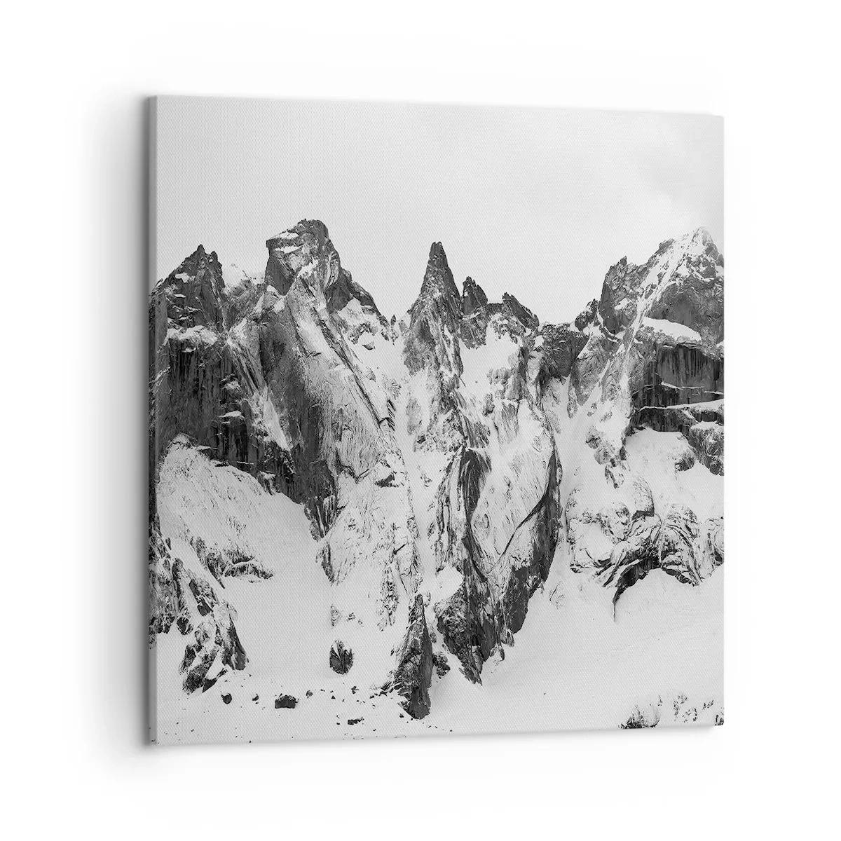 Schilderen op canvas - Granieten gevaarlijke nok - 50x50 cm