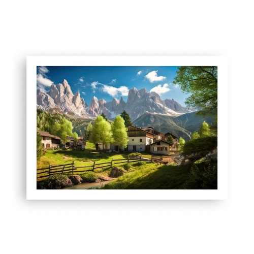 Poster - Alpine idylle - 70x50 cm