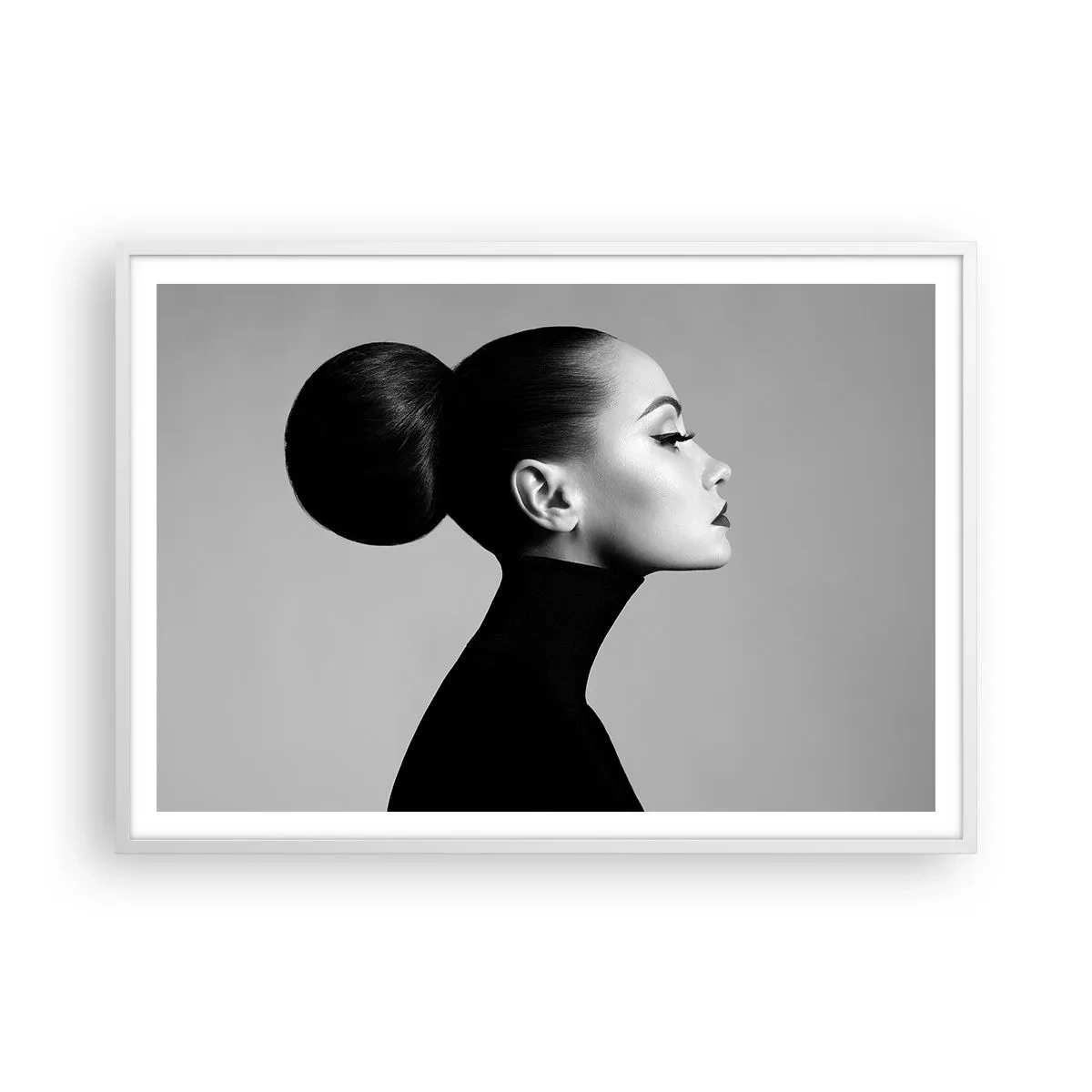 Poster in een witte lijst - Moderne Nefertiti - 100x70 cm
