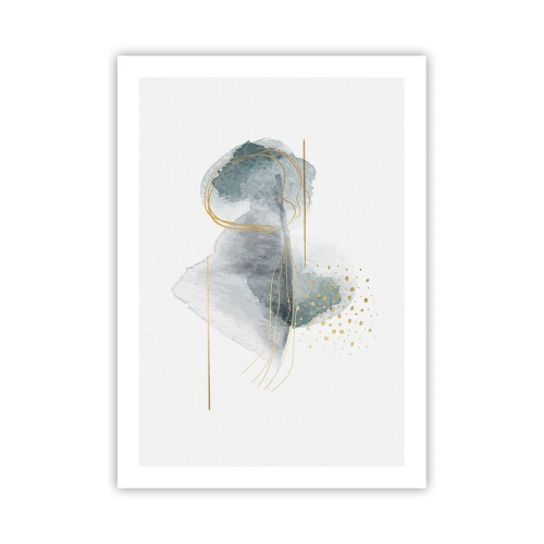 Poster - Over de relatie tussen grijs en goud - 50x70 cm