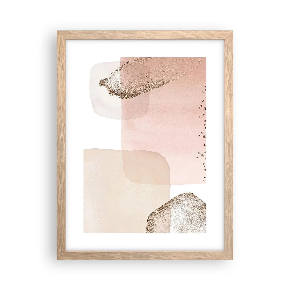 Een poster in een licht eiken lijst - Een blik door kleur - 30x40 cm