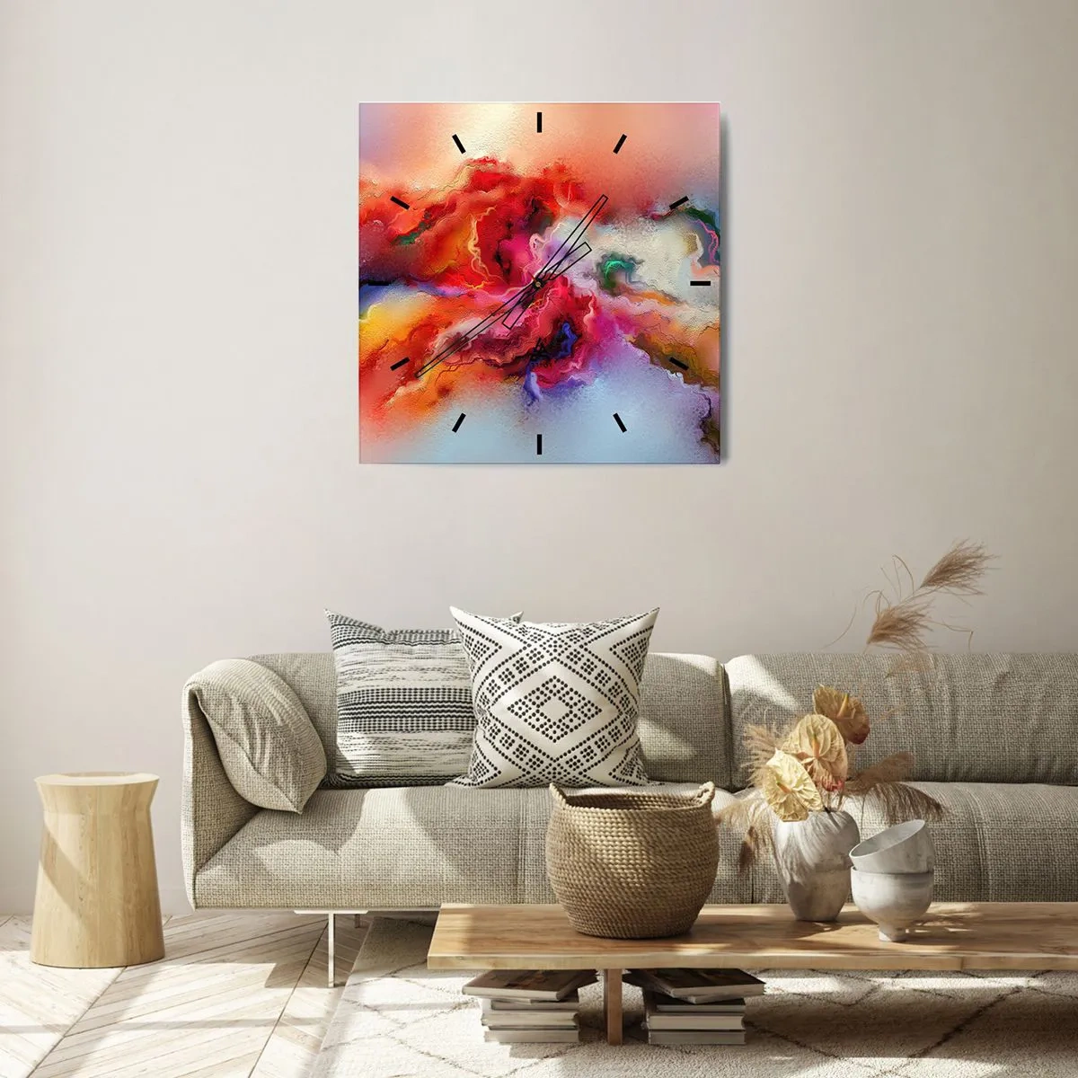 Wandklok - Klok - Hoe vang je dromen - rook - 40x40 cm