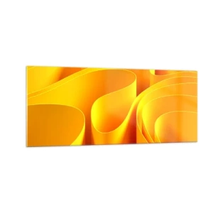 Schilderen op glas - Als de golven van de zon - 100x40 cm