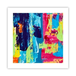 Poster - Het leven is mooi! - 40x40 cm