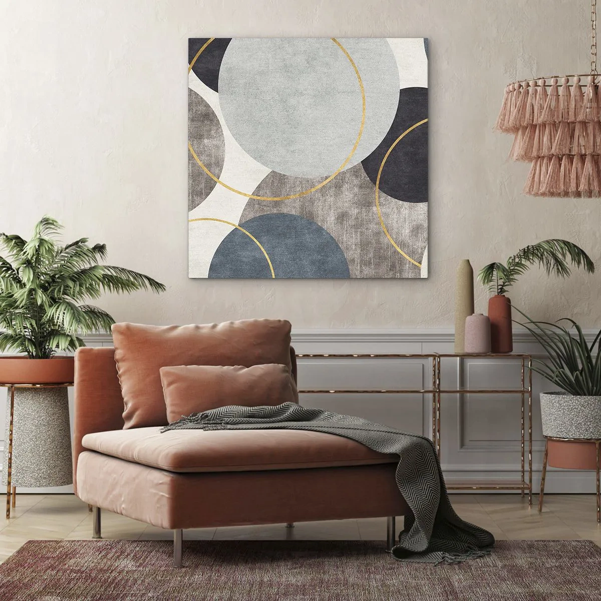 Schilderen op canvas - Wiel voor wiel - 70x70 cm