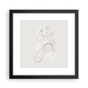 Poster in een zwarte lijst - De spiraal van schoonheid - 30x30 cm