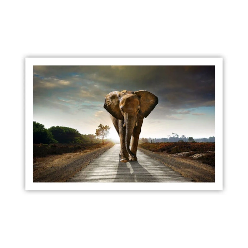 Poster - En helemaal niet in een porseleinen pakhuis - 91x61 cm