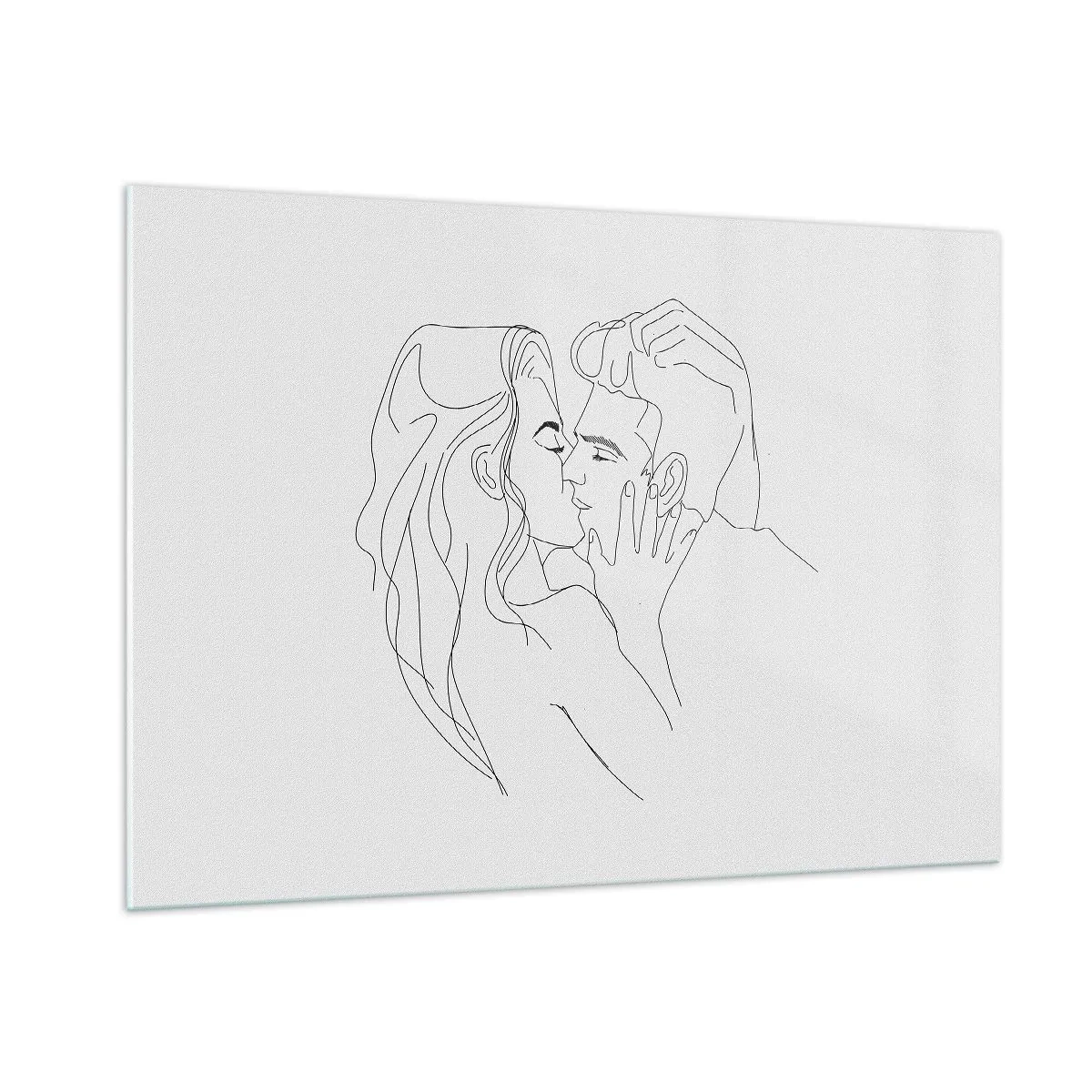 Schilderen op glas - Dezelfde regel - 100x70 cm