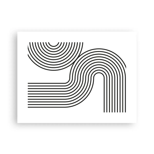 Poster - In de bocht - 40x30 cm