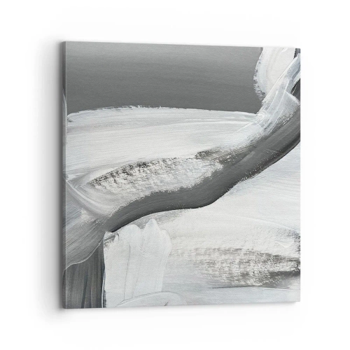 Schilderen op canvas - Een beslissende beweging - 70x70 cm
