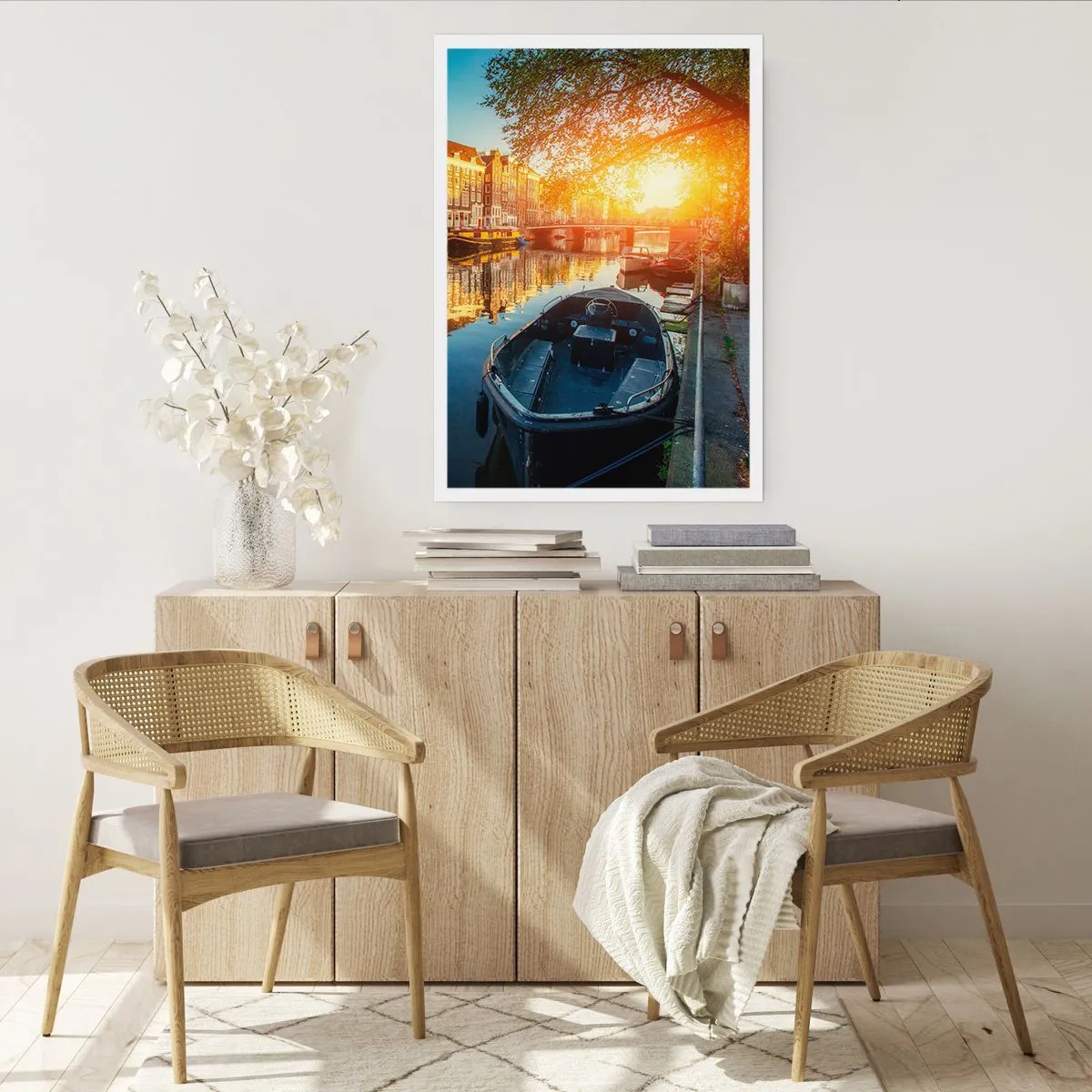 Poster - Ochtend in Amsterdam - 50x70 cm