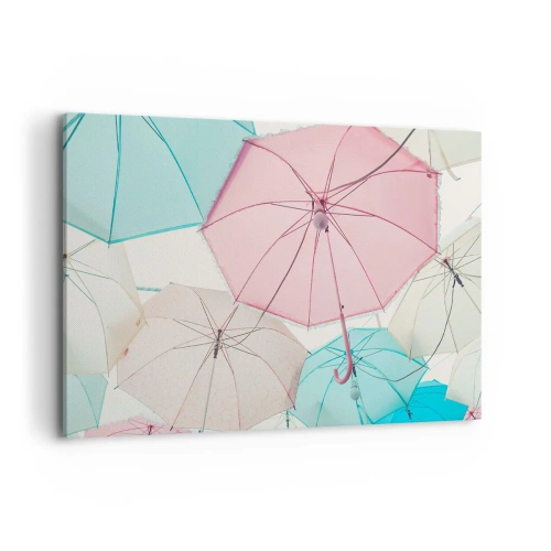 Schilderen op canvas - Soms zon, soms regen - 120x80 cm