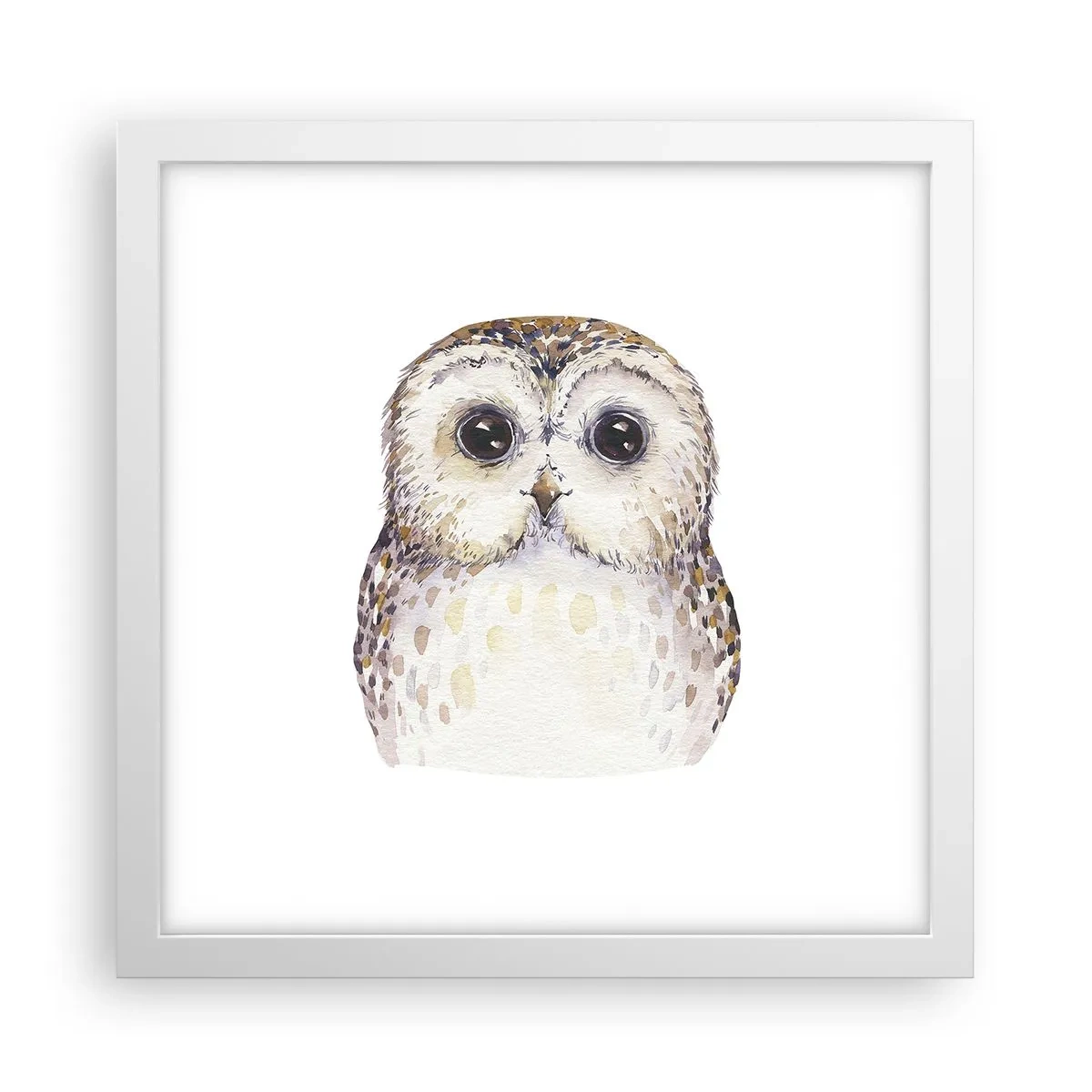 Poster in een witte lijst - Kijk in mijn ogen - 30x30 cm