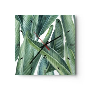 Wandklok - Klok - Groen zelf - 30x30 cm