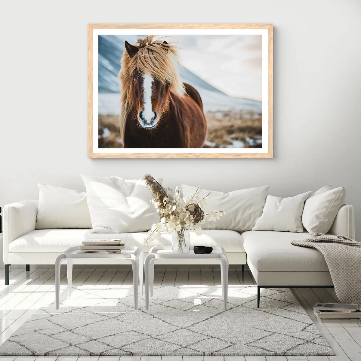 Een poster in een licht eiken lijst - Voel jij je vrij? - 91x61 cm